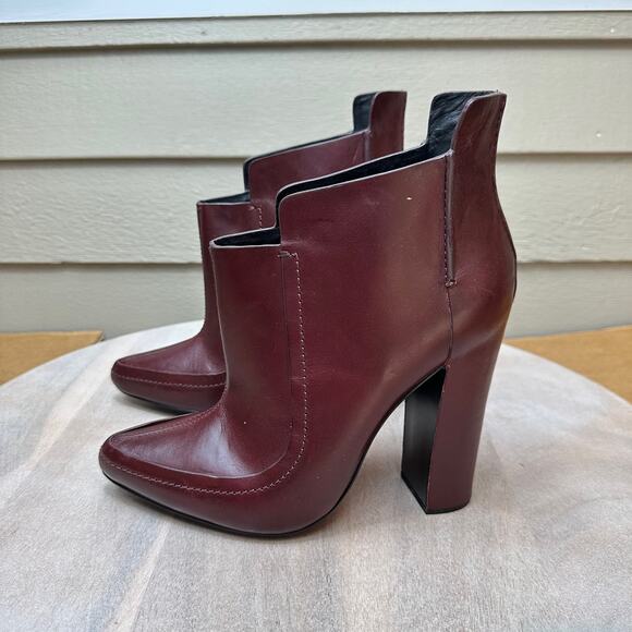 Alexander Wang Kim Oxblood Womens Boots Size 38.5 EU Burgundy Boot RARE - Picture 1 of 16